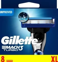 Gillette Mach3 Turbo Rakblad 8 st