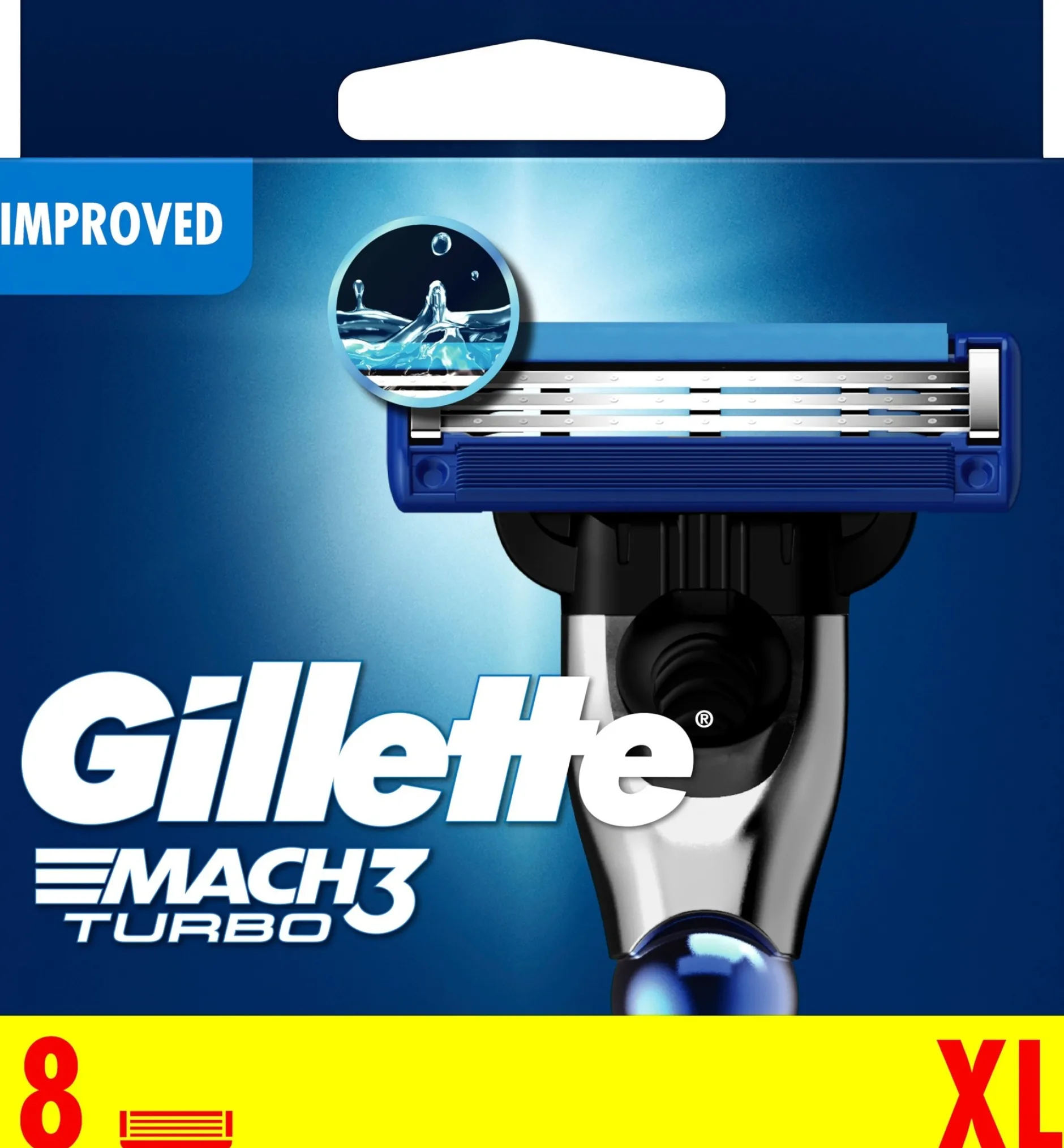 Gillette Mach3 Turbo Rakblad 8 st