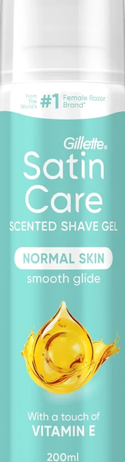 Gillette Satin Care Dry Skin Olay Vitamin E Burst Rakgel 200 ml