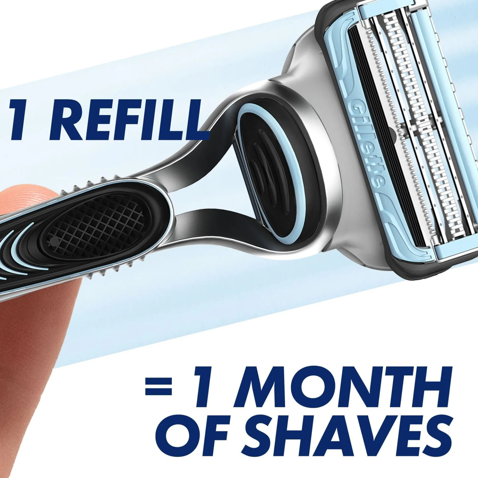 Gillette SkinGuard Sensitive Rakhyvel för män 1 Rakhyvel & 2 rakblad