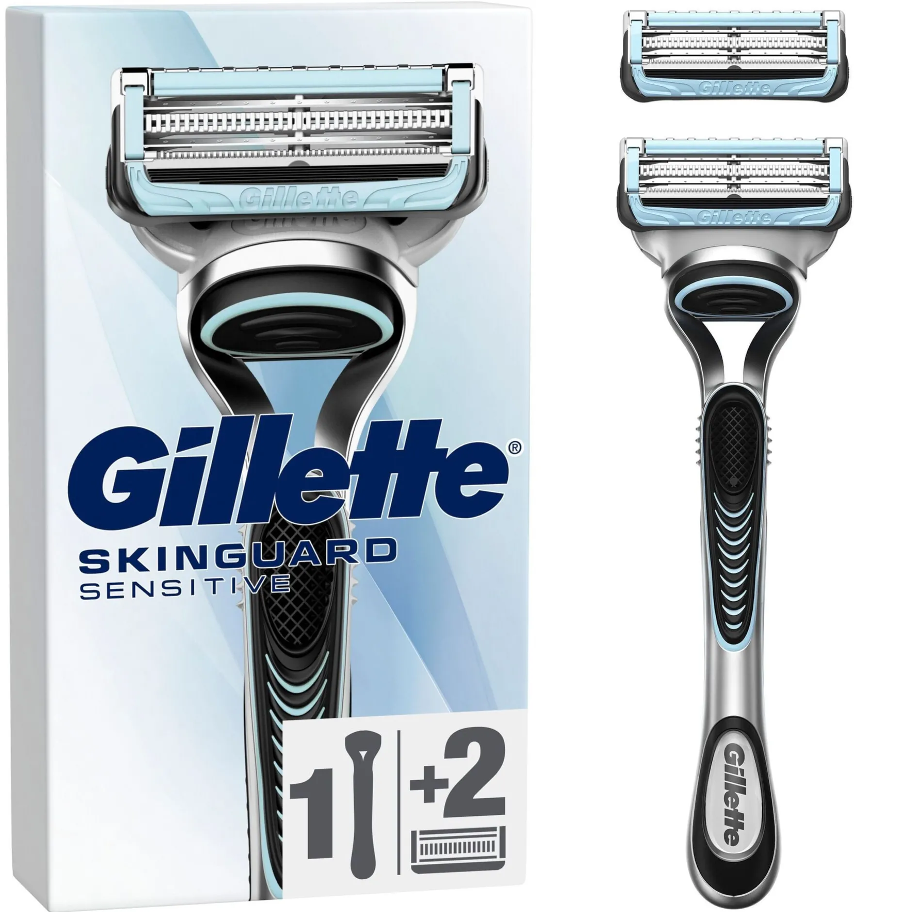 Gillette SkinGuard Sensitive Rakhyvel för män 1 Rakhyvel & 2 rakblad
