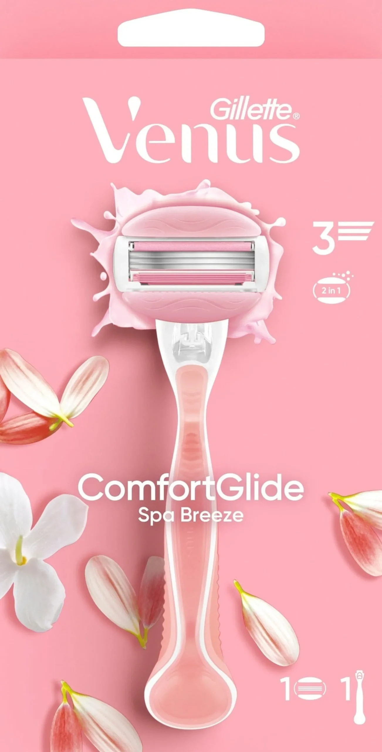Gillette Venus ComfortGlide Spa Breeze Rakhyvel & 1 st rakblad
