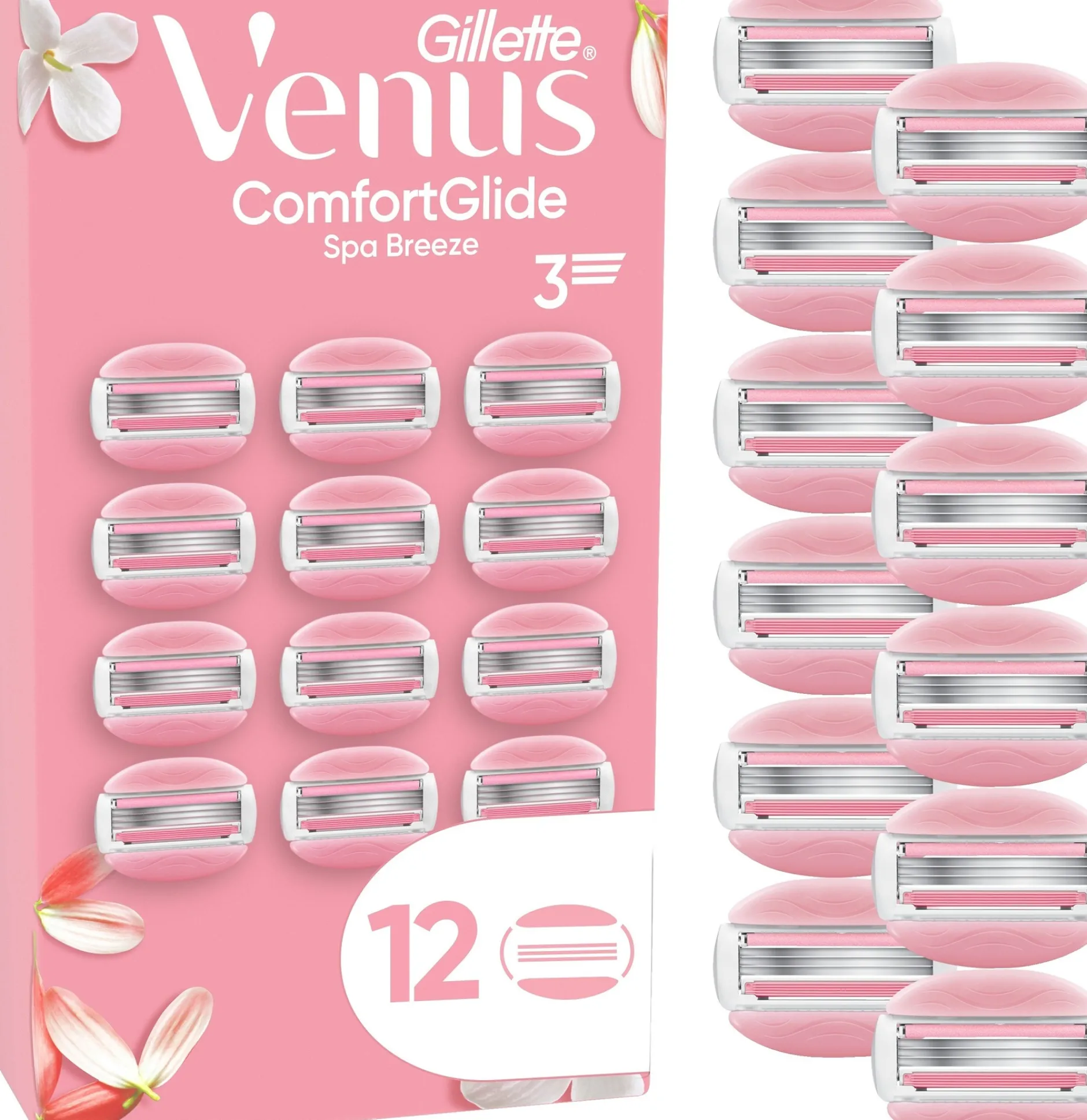 Gillette Venus ComfortGlide Spa Breeze Rakblad 12 st