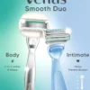 Gillette Venus Duopack Rakhyvel för Intimområdet och ComfortGlide 2 rakblad