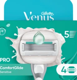 Gillette Venus Pro ComfortGlide Sensitive Rakblad 4 st