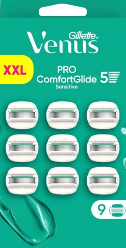 Gillette Venus Pro ComfortGlide Sensitive Rakblad 9 st