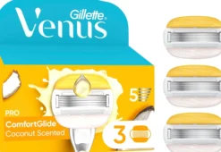 Gillette Venus Pro ComfortGlide Coconut & Olay Rakblad 3 st