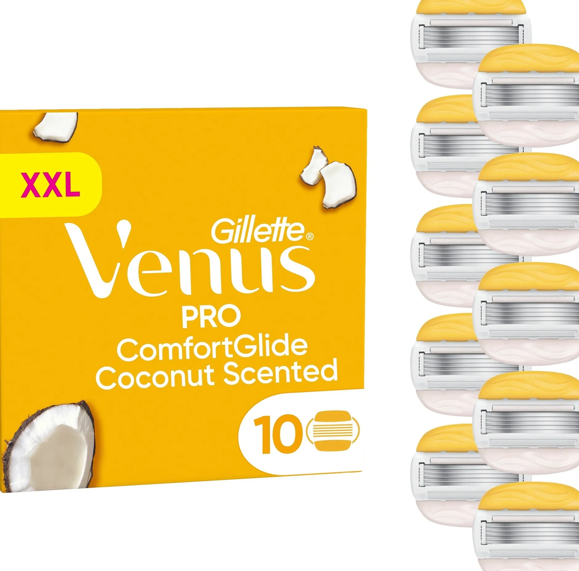 Gillette Venus Pro ComfortGlide Coconut & Olay rakblad 10 st