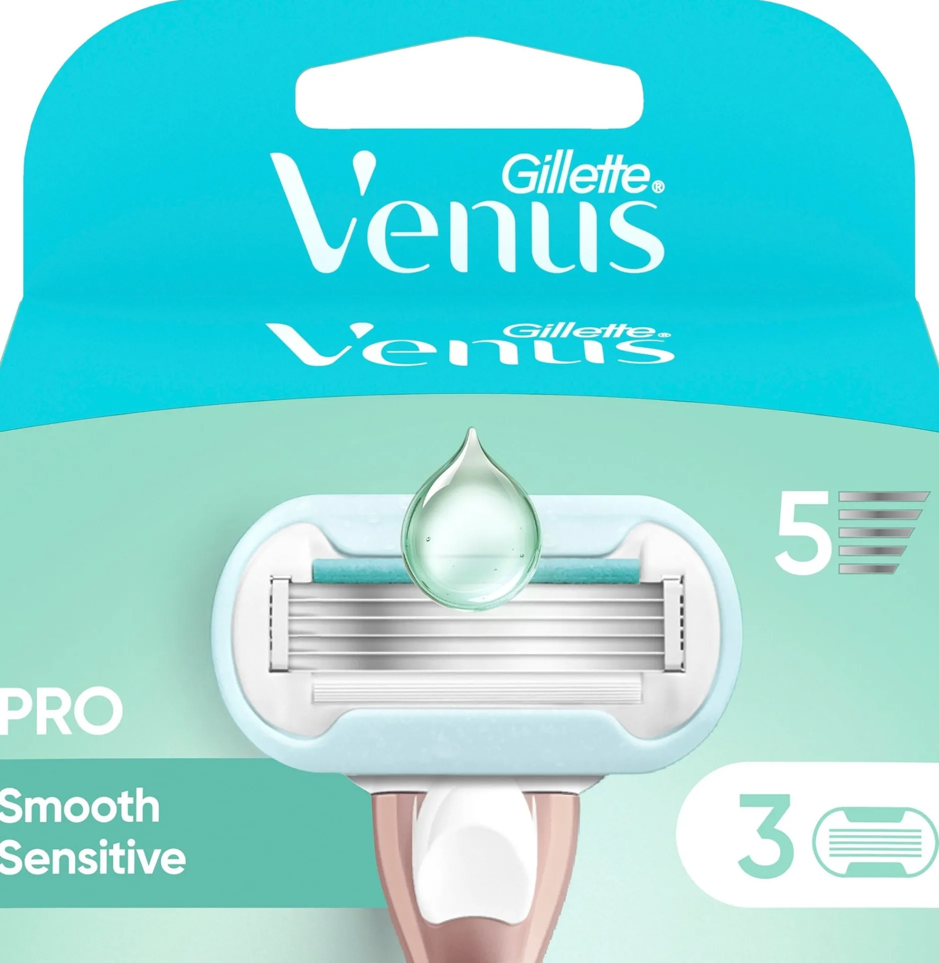 Gillette Venus Pro Smooth Sensitive Rakblad 3 st