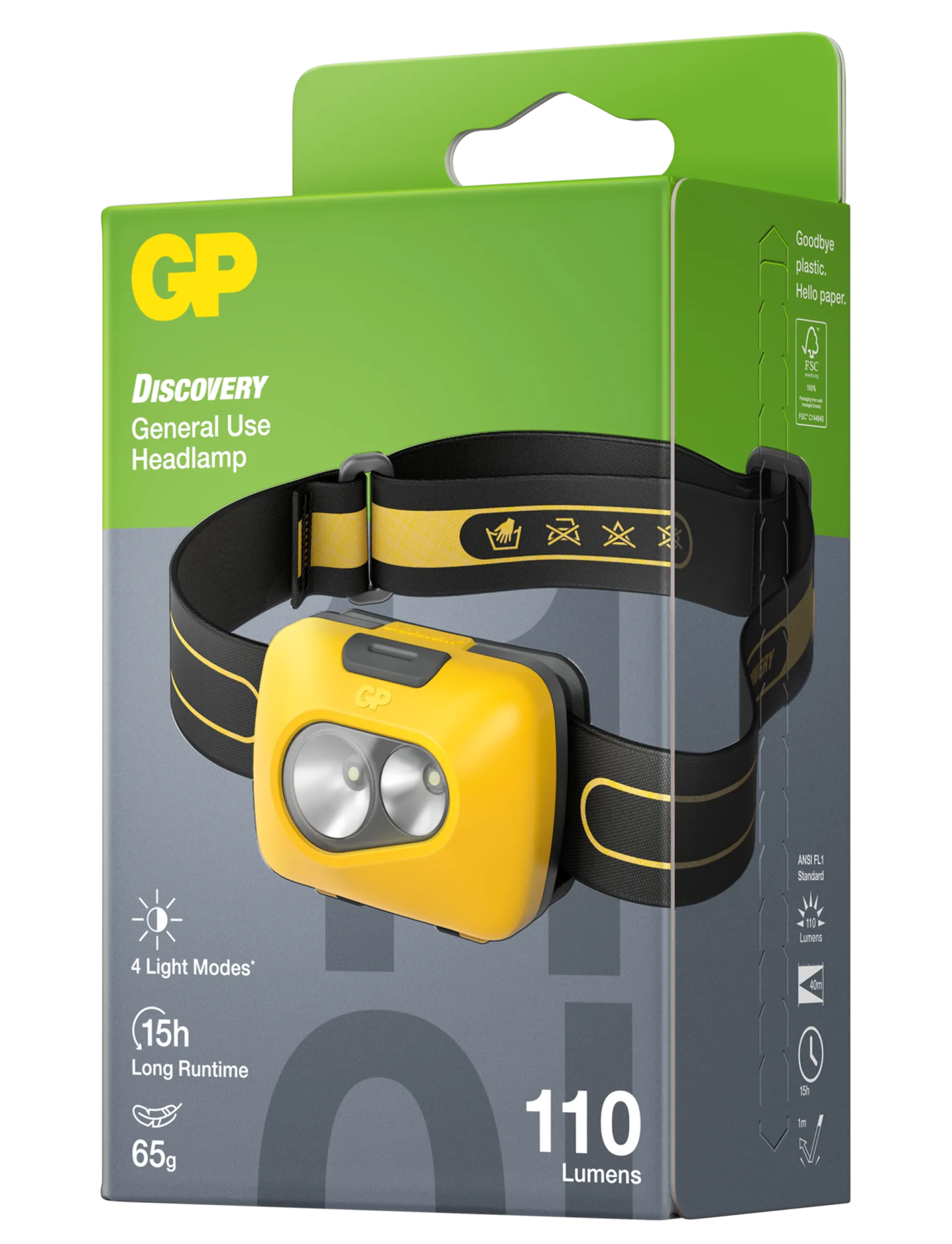 GP Batteries CH42 Discovery Pannlampa 110 Lumen