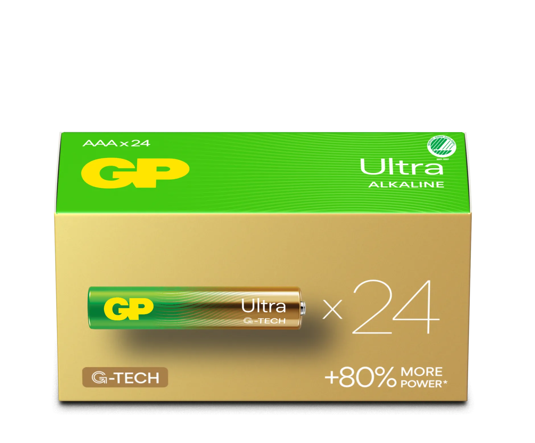 GP Batteries Ultra Alkaline AAA LR03 Svanenmärkt 24 st