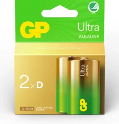 GP Batteries Ultra Alkaline D LR20 Svanenmärkt 2 st