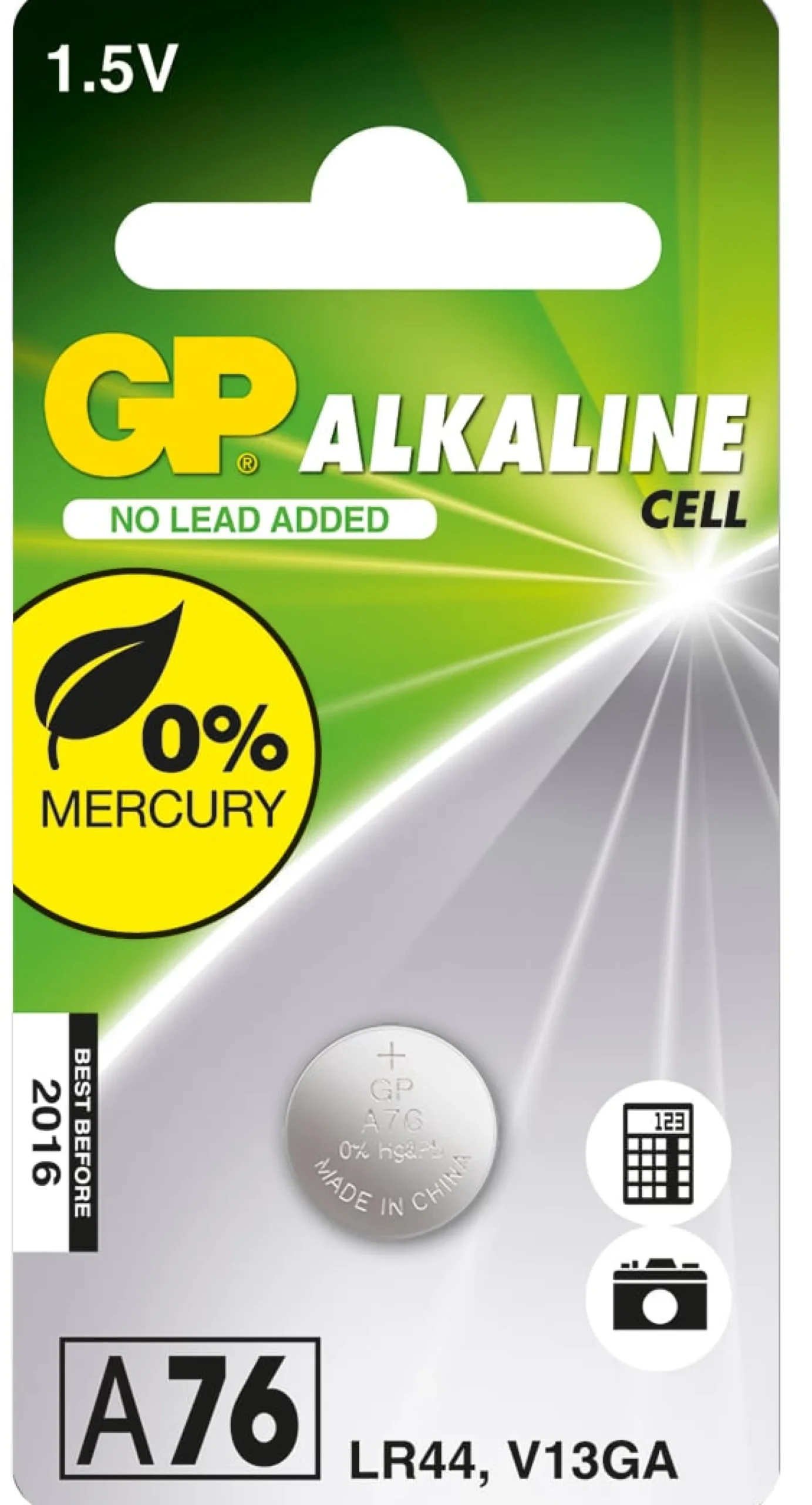GP LR44 Knappcellsbatteri 1,5V 1 st