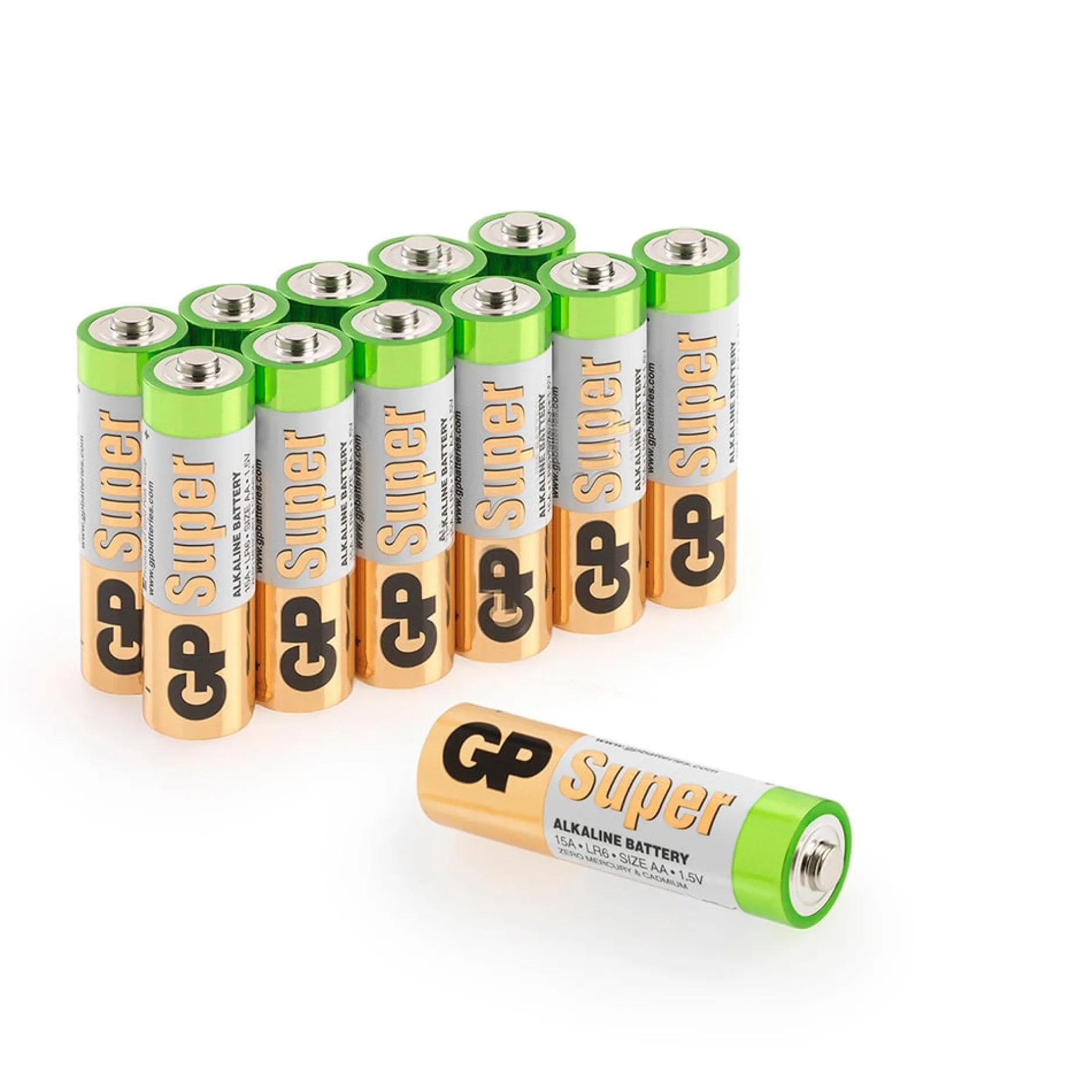 GP Super Alkaline AA 15A/LR6 Batterier 12-pack