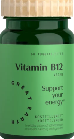 Great Earth B12 60 sugtabletter