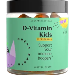 Great Earth D-Vitamin Kids 60 tuggtabletter