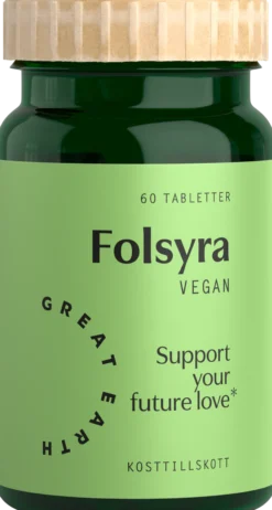 Great Earth Folsyra 400µg 60 tabletter