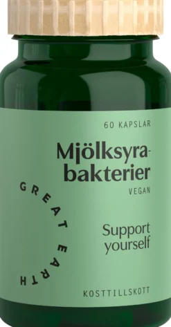Great Earth Mjölksyrabakterier 60 kapslar