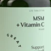 Great Earth MSM 1000mg + Vitamin C 120 tabletter