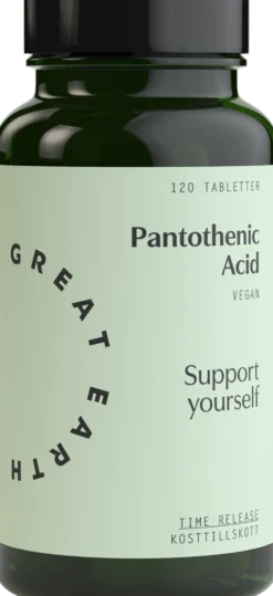 Great Earth Pantothenic Acid 120 tabletter