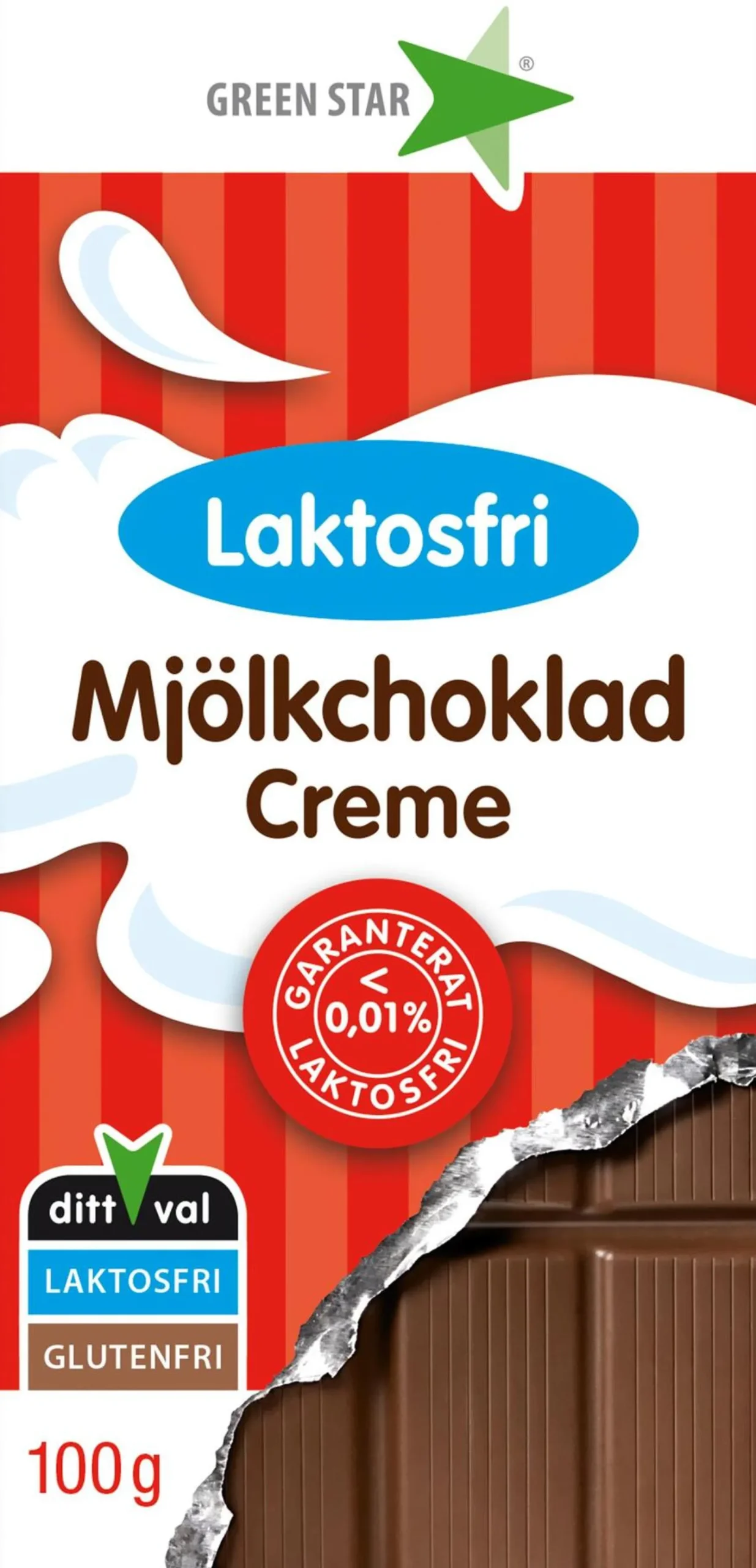 Green Star Mjölkcreme Laktosfri 100g