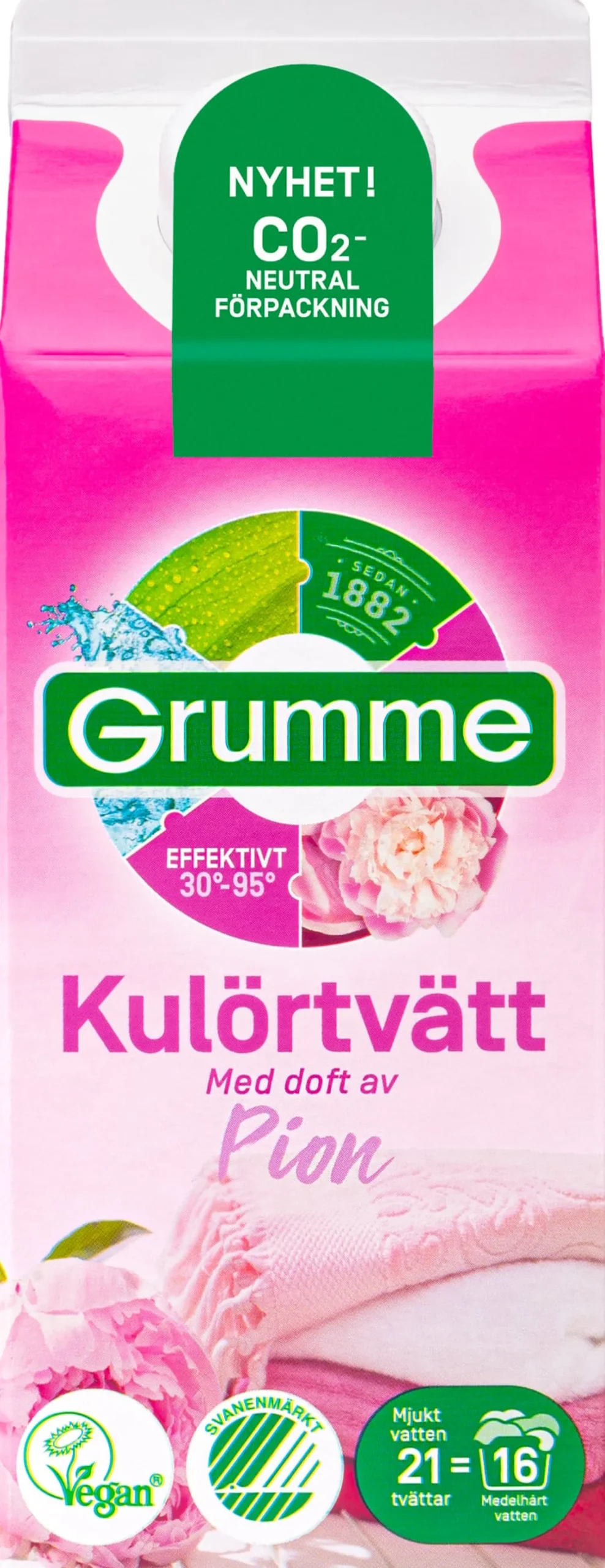 Grumme Kulörtvätt Pion 750 ml