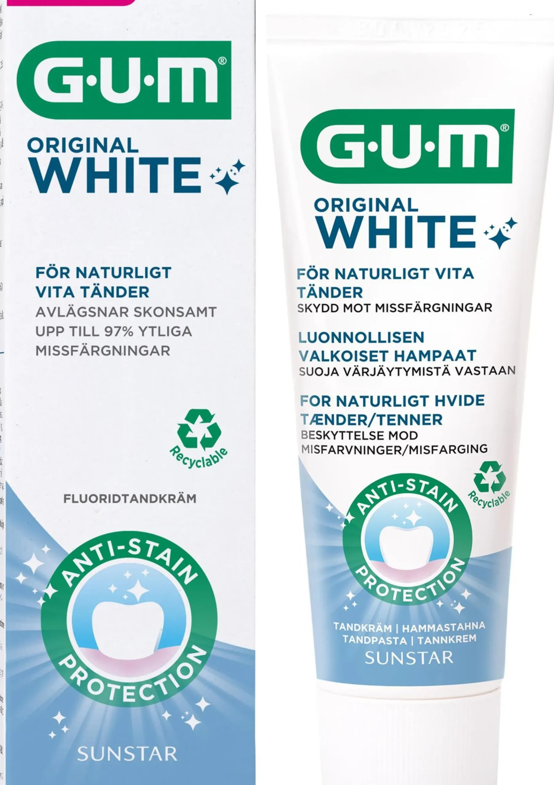 GUM Original White Tandkräm 75 ml