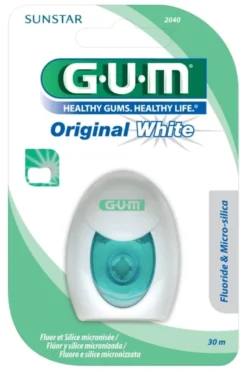GUM Original White Tandtråd 30 m