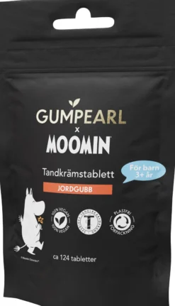 Gumpearl x Moomin Jordgubb Tandkrämstablett Refill 124 st