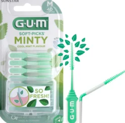 GUM Soft-Picks Comfort Flex L Mint 40 st