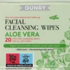 Gunry Aloe Vera Facial Cleansing Wipes 20 st