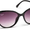 Haga Eyewear Athens Shiny Black Gradient Purple lens