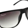 Haga Eyewear Boston Matt Black Green Gradient lens