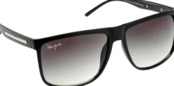 Haga Eyewear Boston Matt Black Green Gradient lens