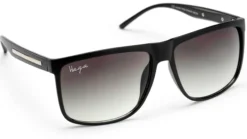 Haga Eyewear Boston Matt Black Green Gradient lens