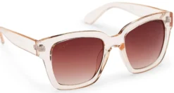 Haga Eyewear Marbella Transparent Peach Brown Gradient lens