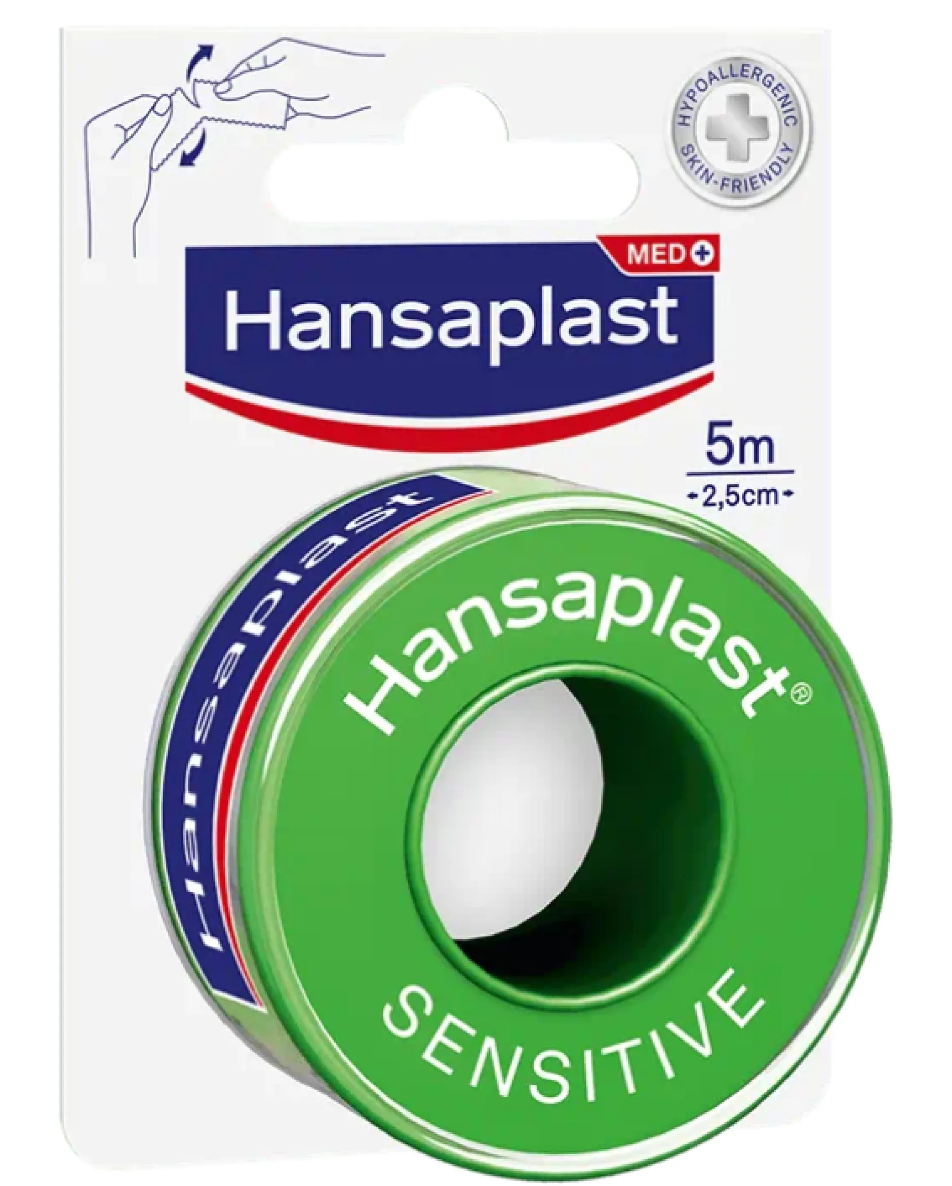 Hansaplast Fixeringstejp Sensitive 5m x 2,5cm 1 st