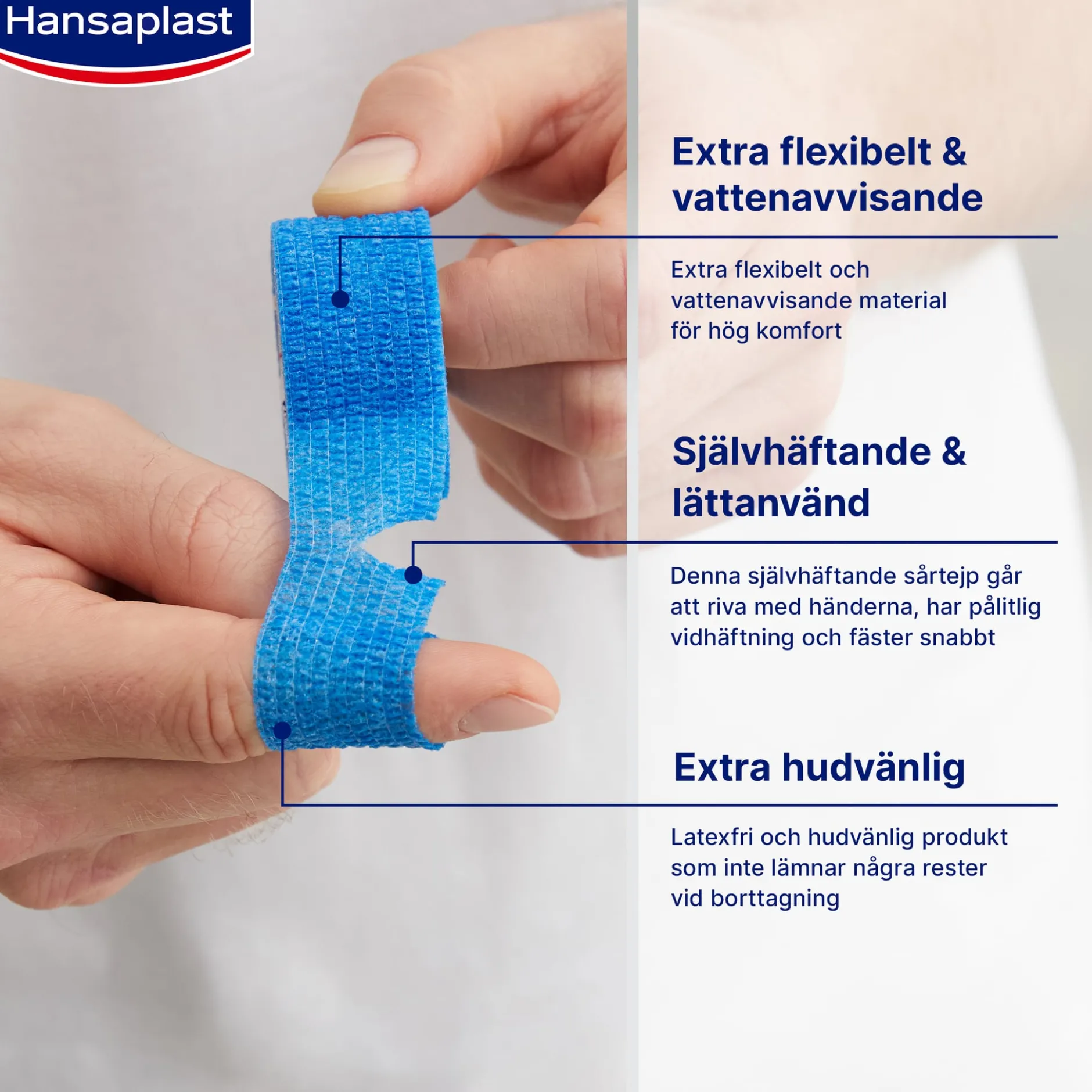 Hansaplast Självhäftande fingerplåster 5m x 2,5cm