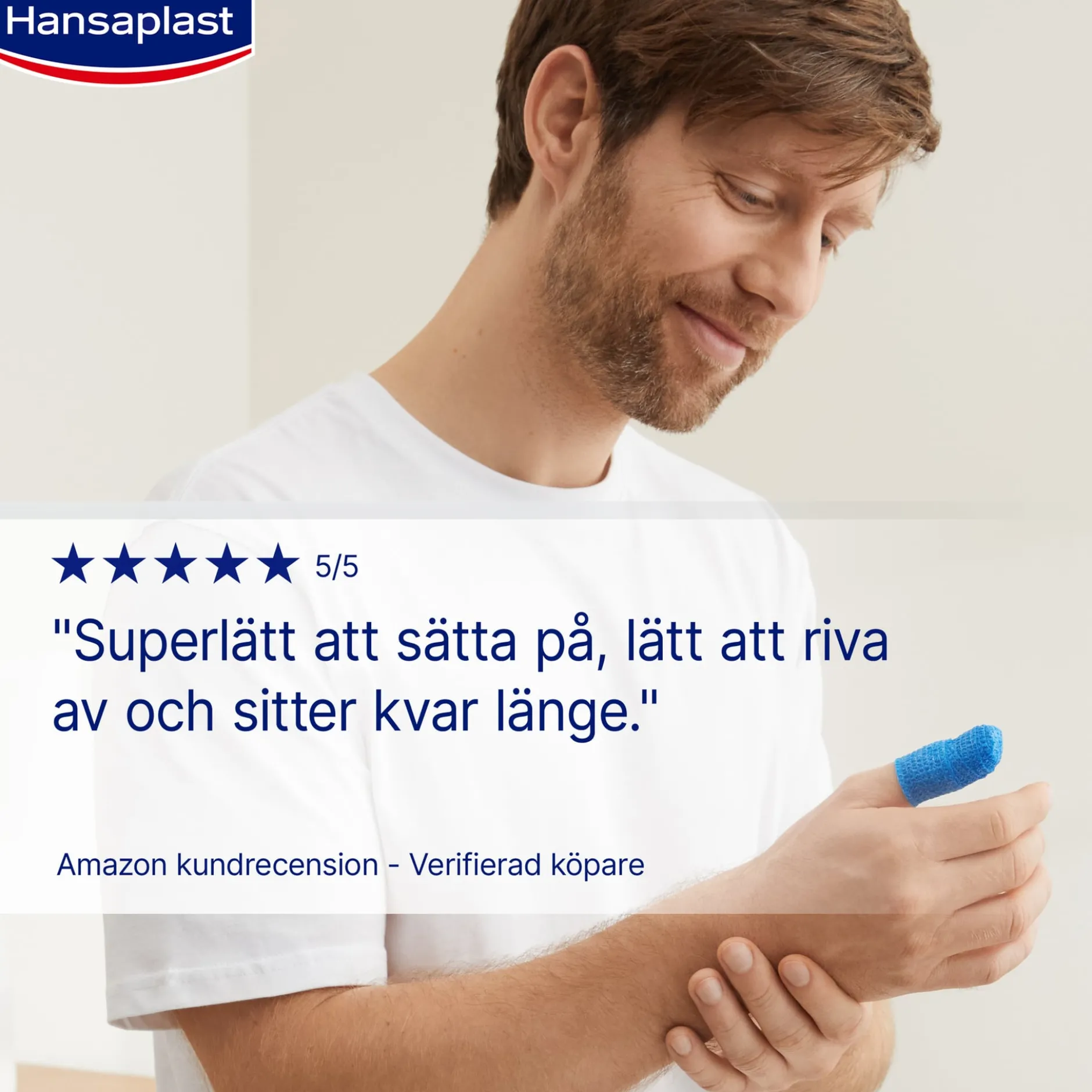 Hansaplast Självhäftande fingerplåster 5m x 2,5cm