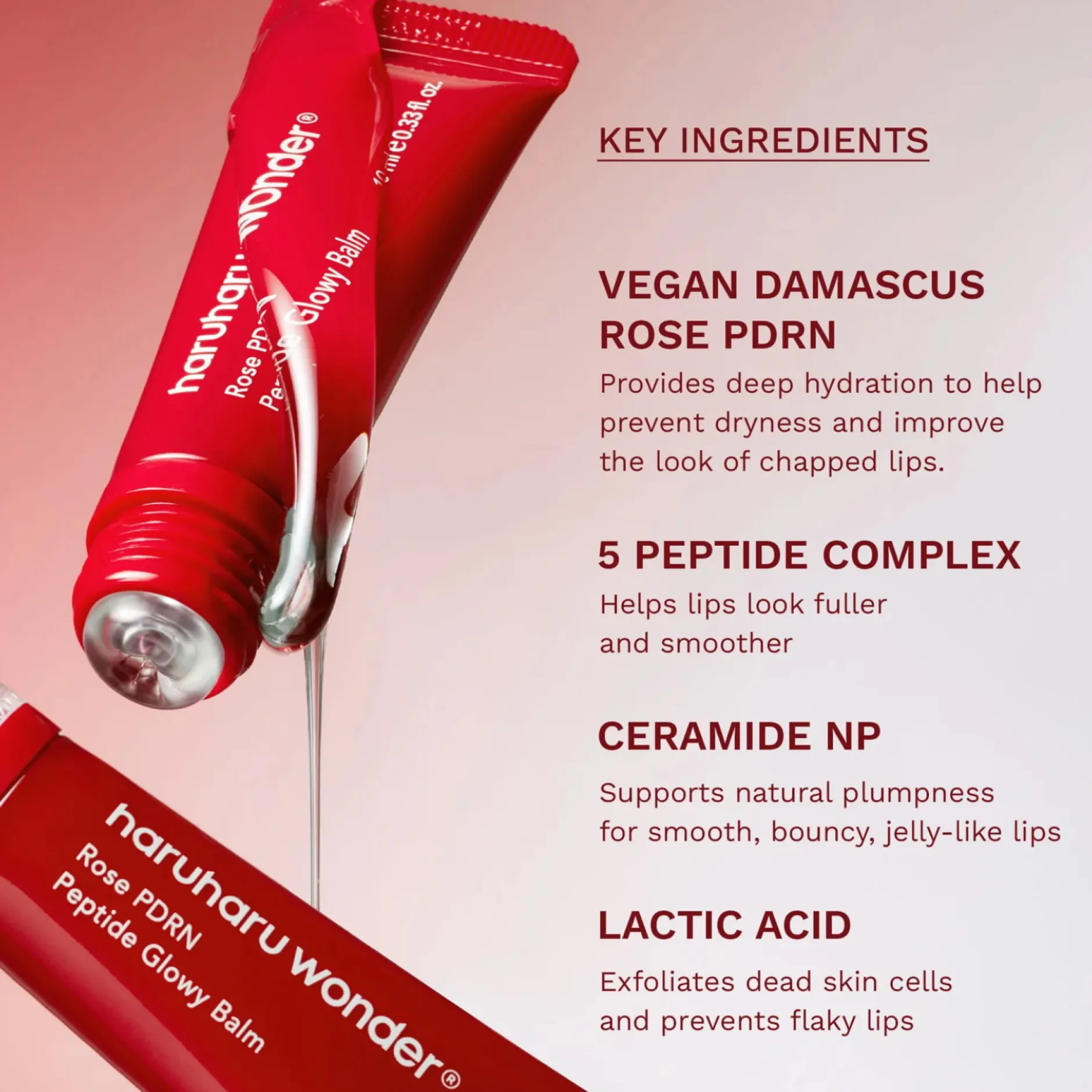 Haruharu Wonder Rose PDRN Peptide Glowy Balm 10 ml
