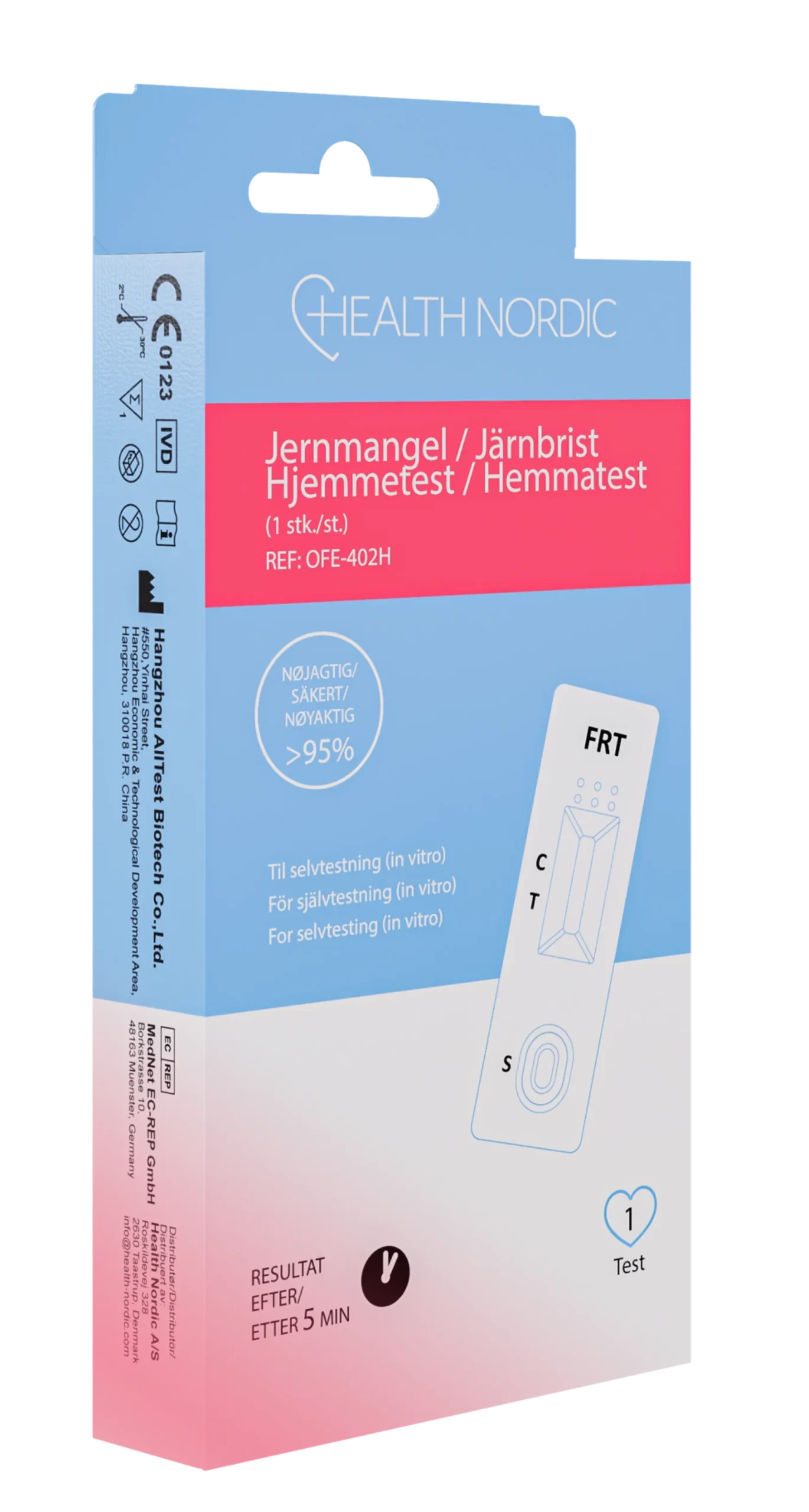 Health Nordic Järnbrist Hemtest 1 st