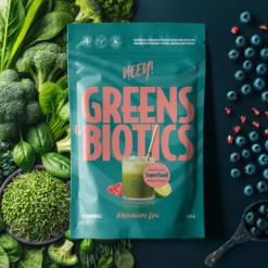 Heey! Greens & Biotics Superfood Hallon Lime 300 g
