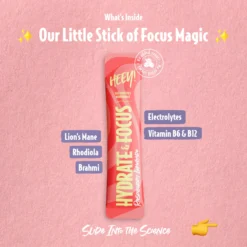 Heey! Hydrate & Focus Elektrolyter Raspberry Lemonade Stick Pack 30 st 6 g