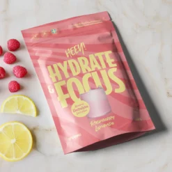 Heey! Hydrate & Focus Elektrolyter Raspberry Lemonade 240 g