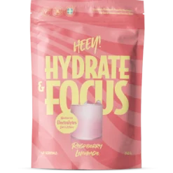 Heey! Hydrate & Focus Elektrolyter Raspberry Lemonade 240 g