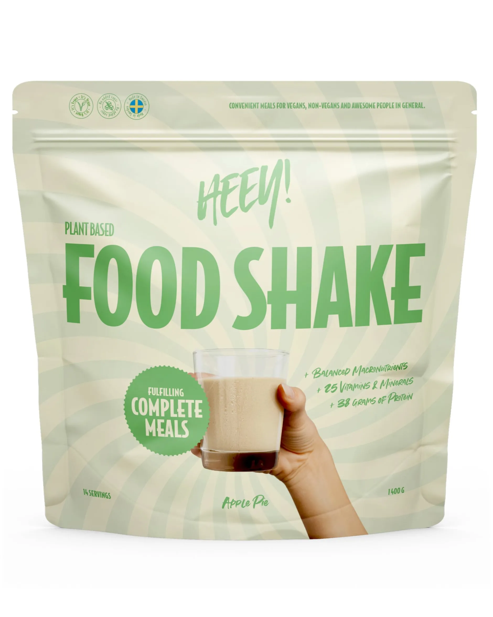Heey! Vegansk Food Shake Äppelpaj 1,4 kg