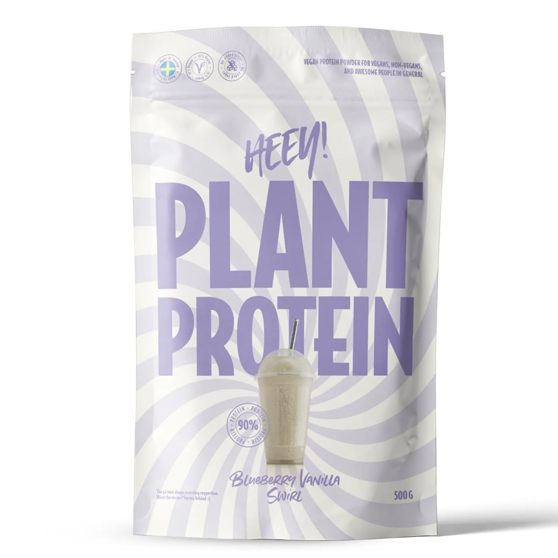 Heey! Veganskt Protein Blueberry Vanilla Swirl 500 g