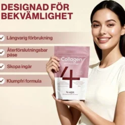 4 HER Collagen Pure 500 g - 100 % hydrolyserat kollagenpulver