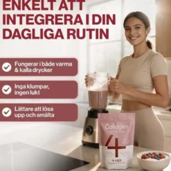 4 HER Collagen Pure 500 g - 100 % hydrolyserat kollagenpulver