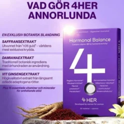 4Her Hormonal Balance Kosttillskott 60 tabletter